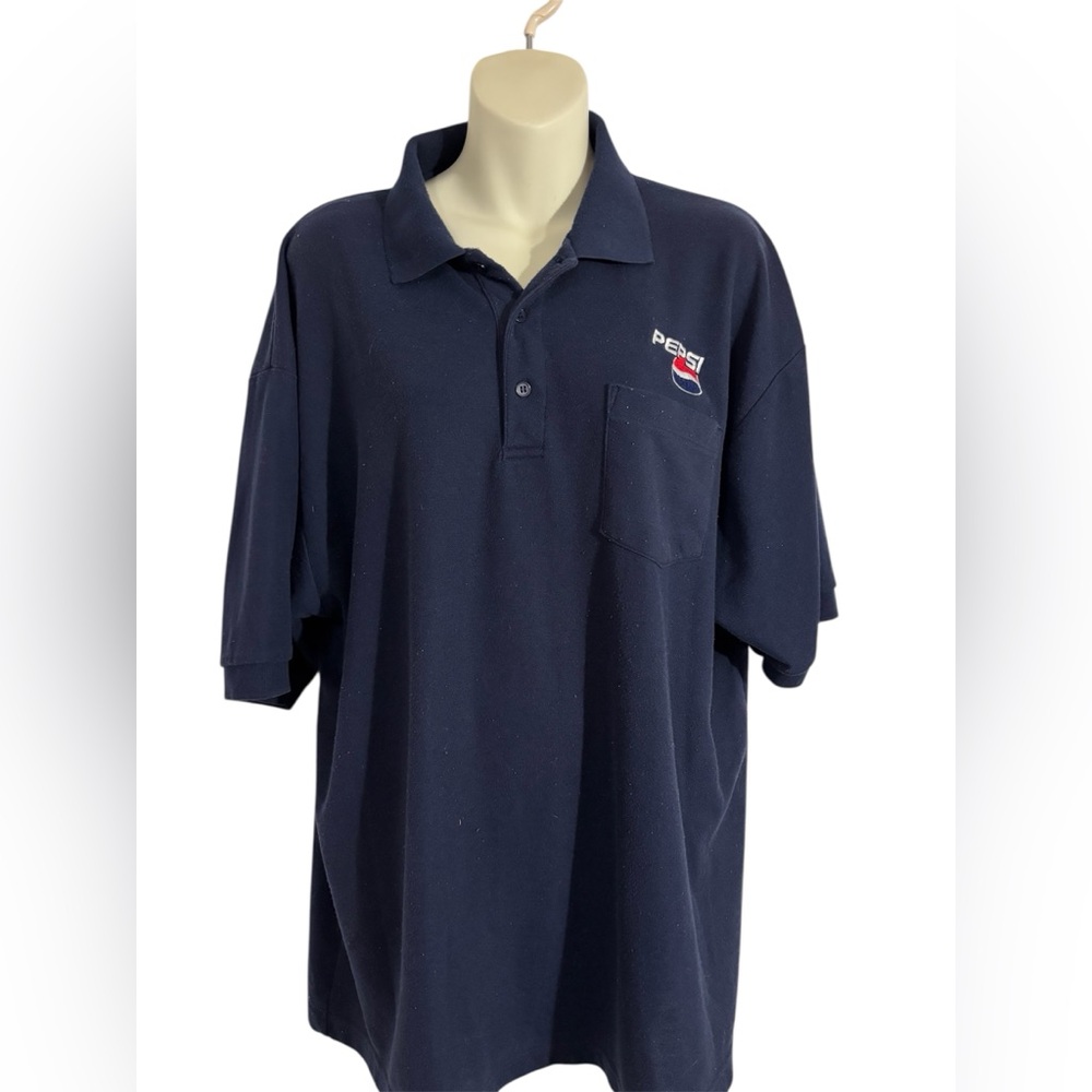 Pepsi Blue Polo Shirt Classic Style